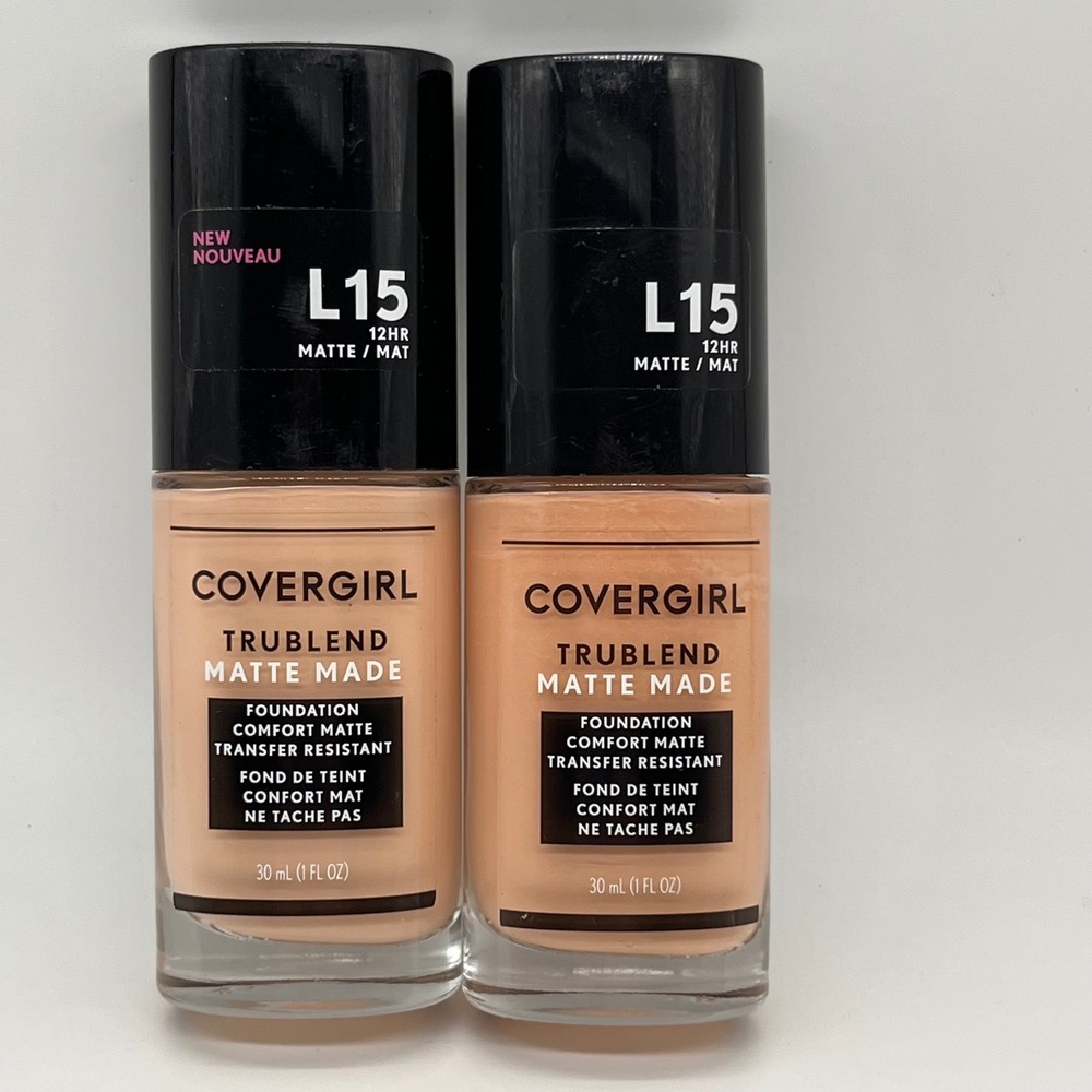 Covergirl Foundation TruBlend Matte Made L15 Porcelain Set Of‎ 2 Womens